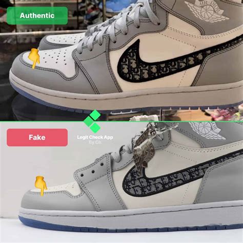 fake jordan dior|(2024) How To Spot Fake Jordans: The Official Guide .